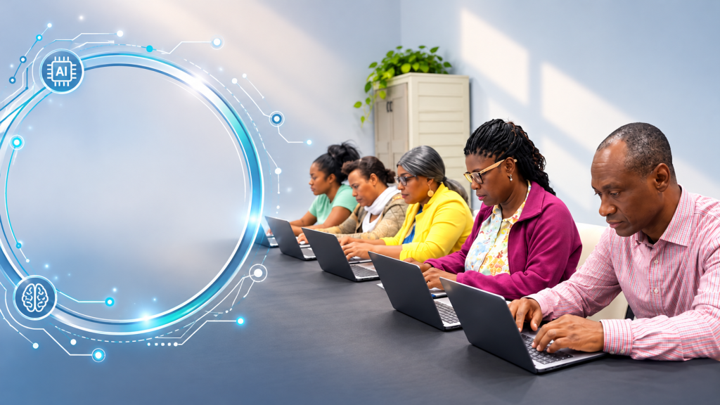 AI Training Classroom with Tech Circle